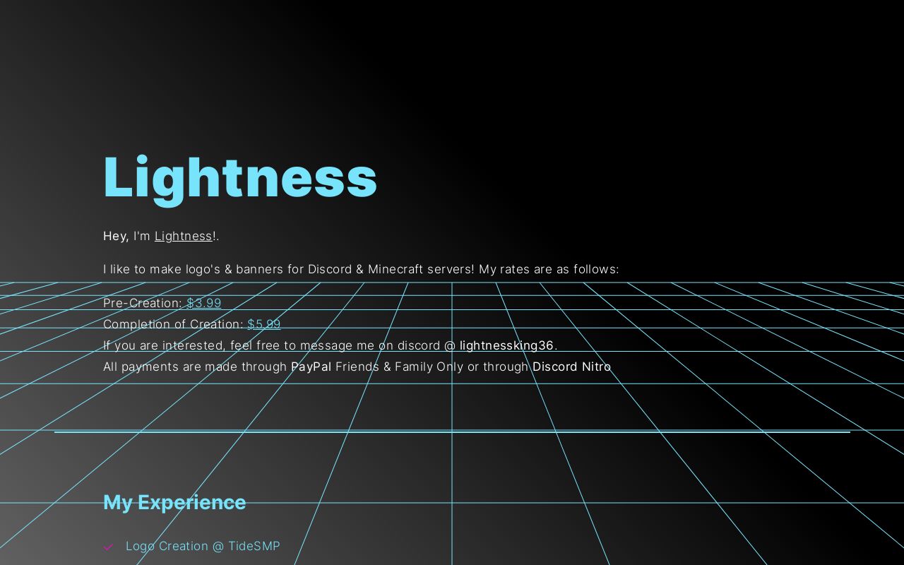 Carrd profile picture for @lightness